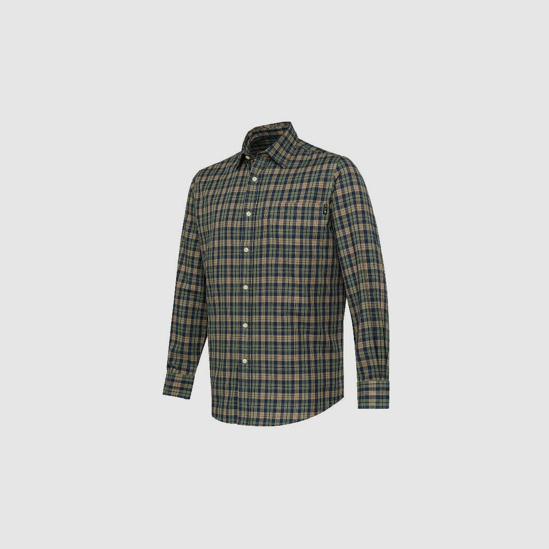 BERETTA CAMICIA BRYGGEN BLU/SABBIA LU382, immagine 1 di 8