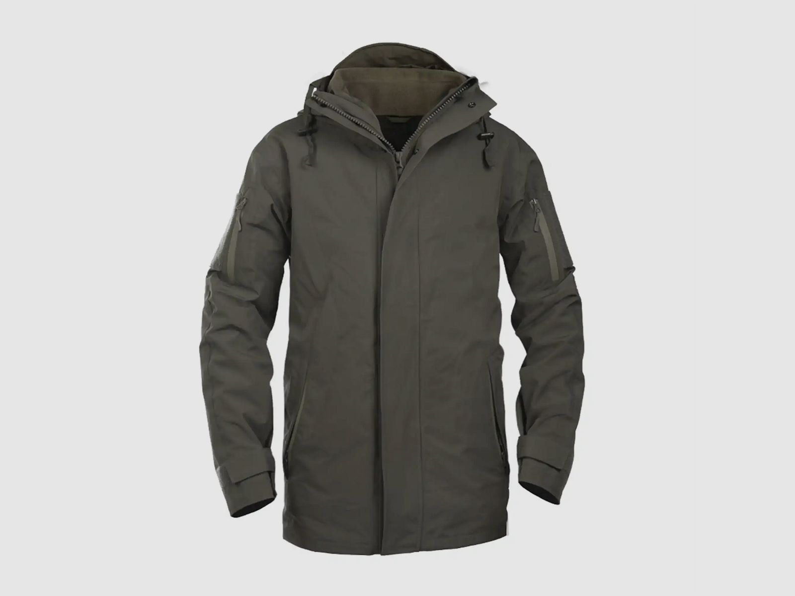 Mil-Tec Mil-Tec Regenjacke Nässeschutz mit Fleecejacke Gen. II - Ranger Green / S Herren