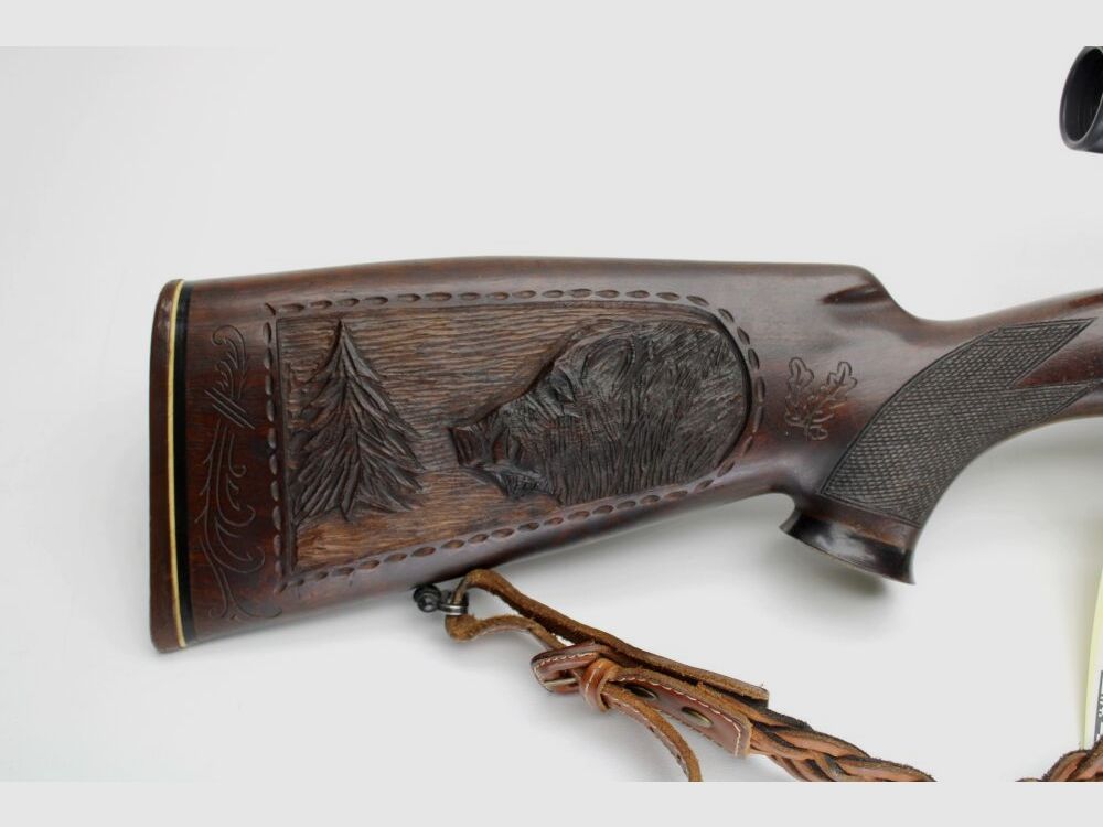Rep. rifle Mauser 98 hunting conversion with Zeiss Diatal 8x56 and stock shortening 9.3x62