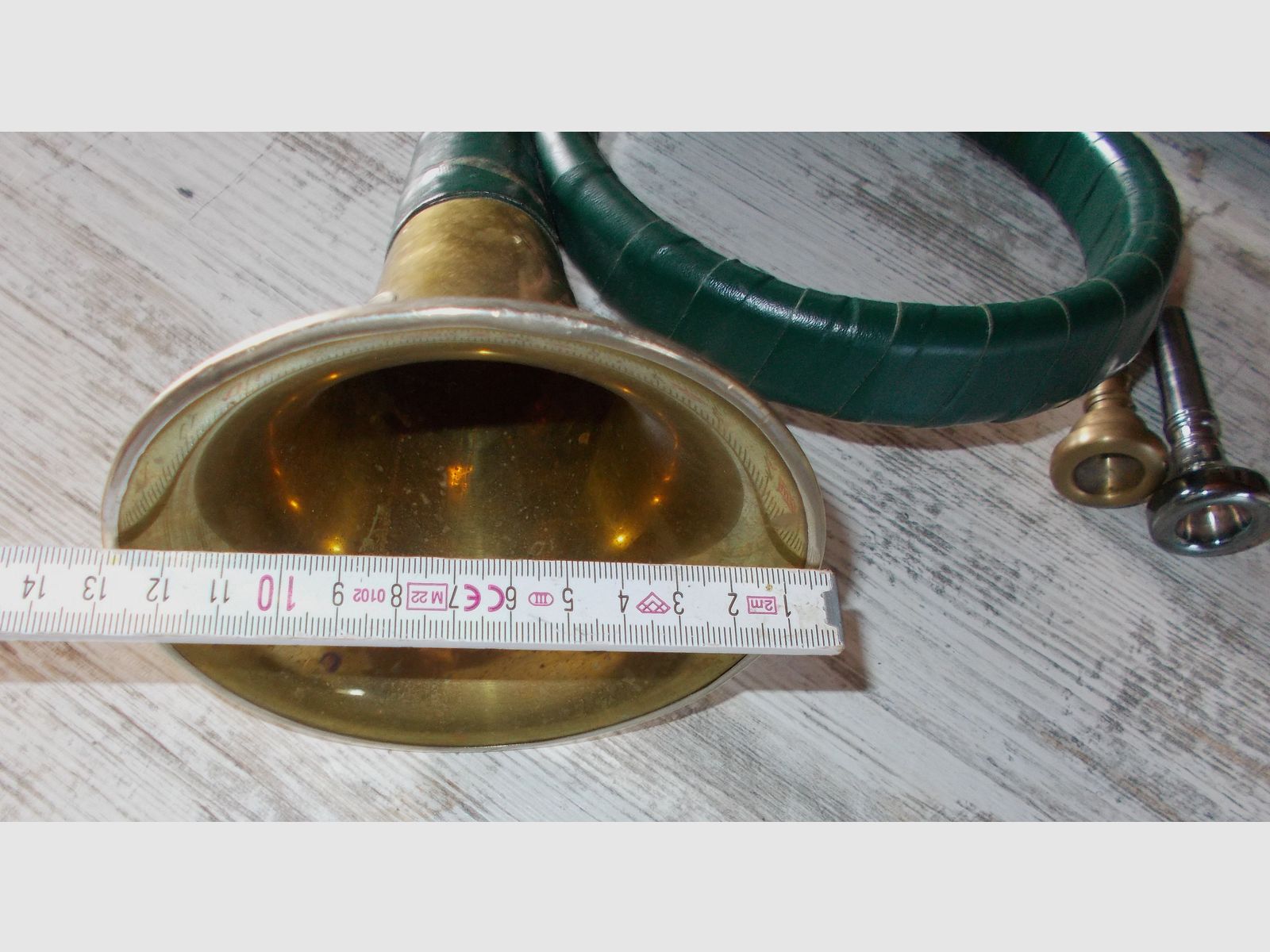 3x Jagdhorn Taschenjagdhorn Fürst Pless ALT aus Nachlass