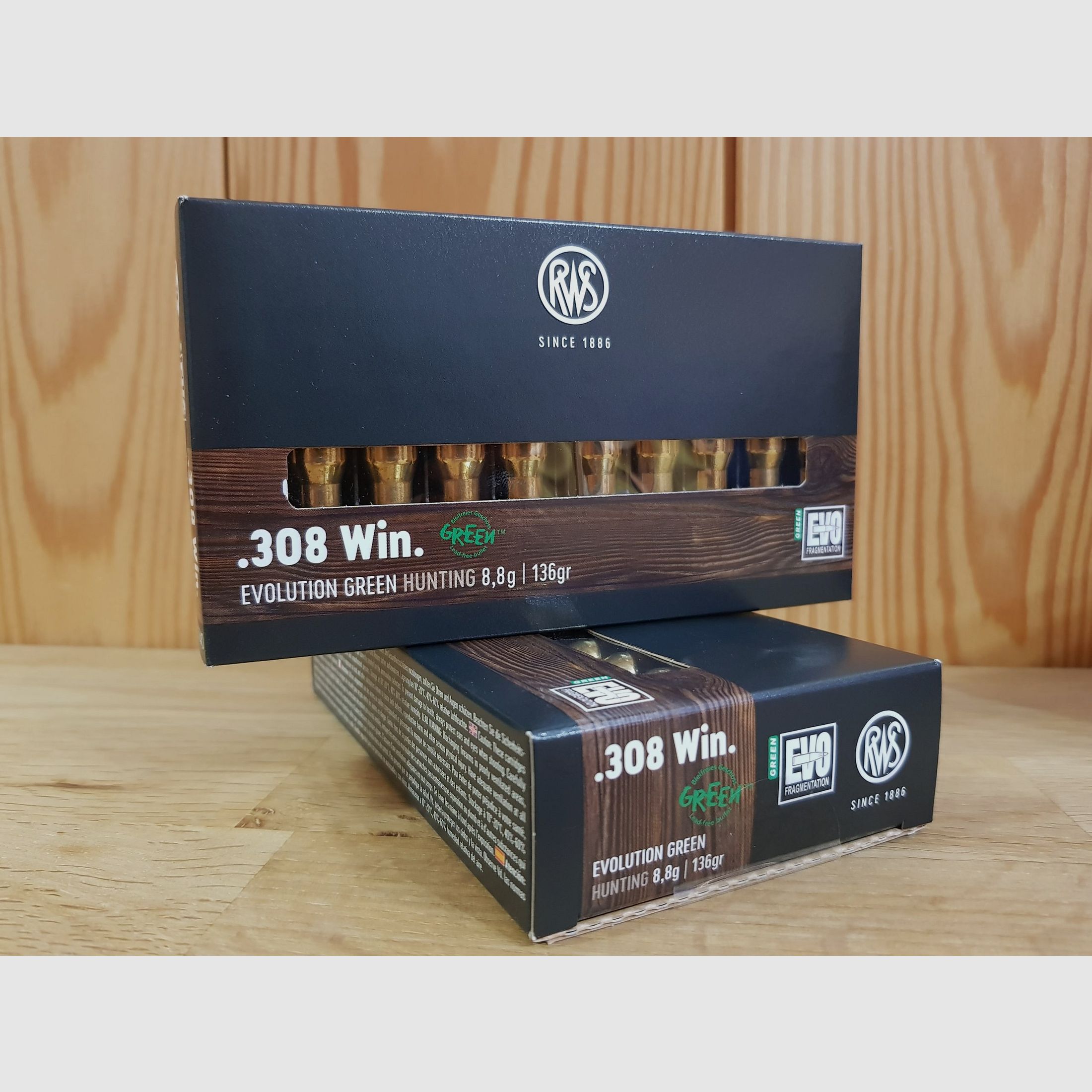 RWS MUNITION Kal. 308 EVOLUTION GREEN 136 GR.