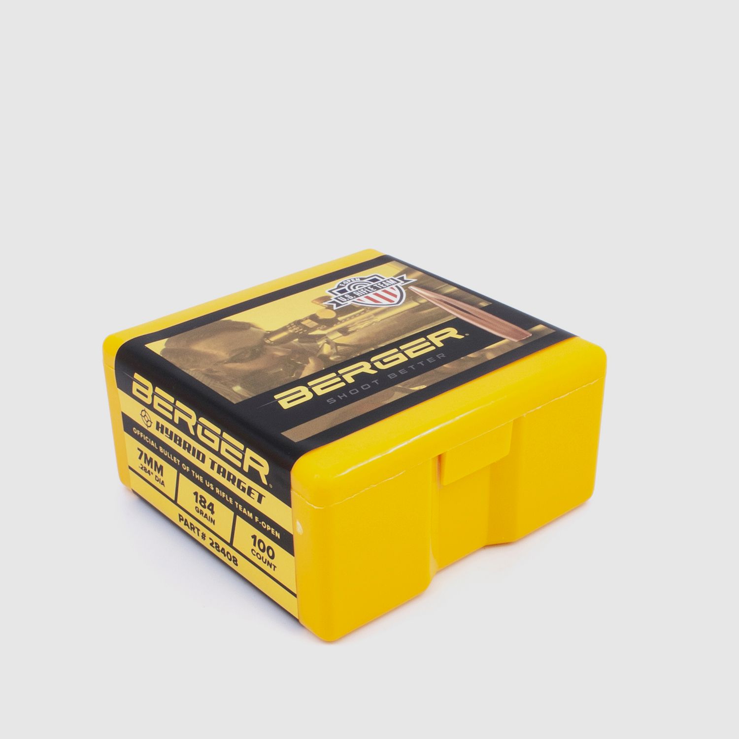 Berger Geschoss 7mm/.284 F-Open Hybrid Target 184GR 500 Stück