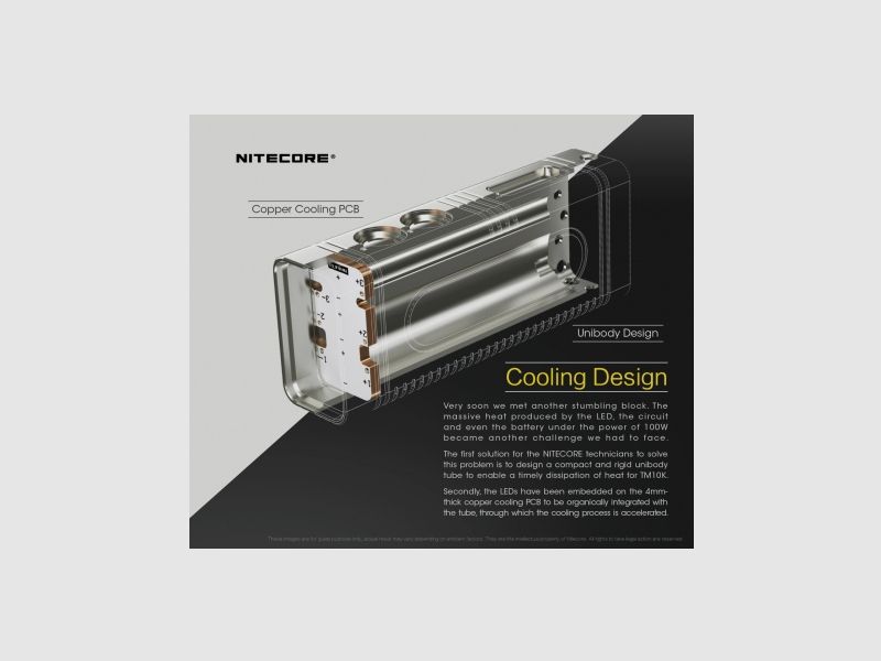 Lampe torche Nitecore TM10K Tiny Monster 10K, image 8 sur 18