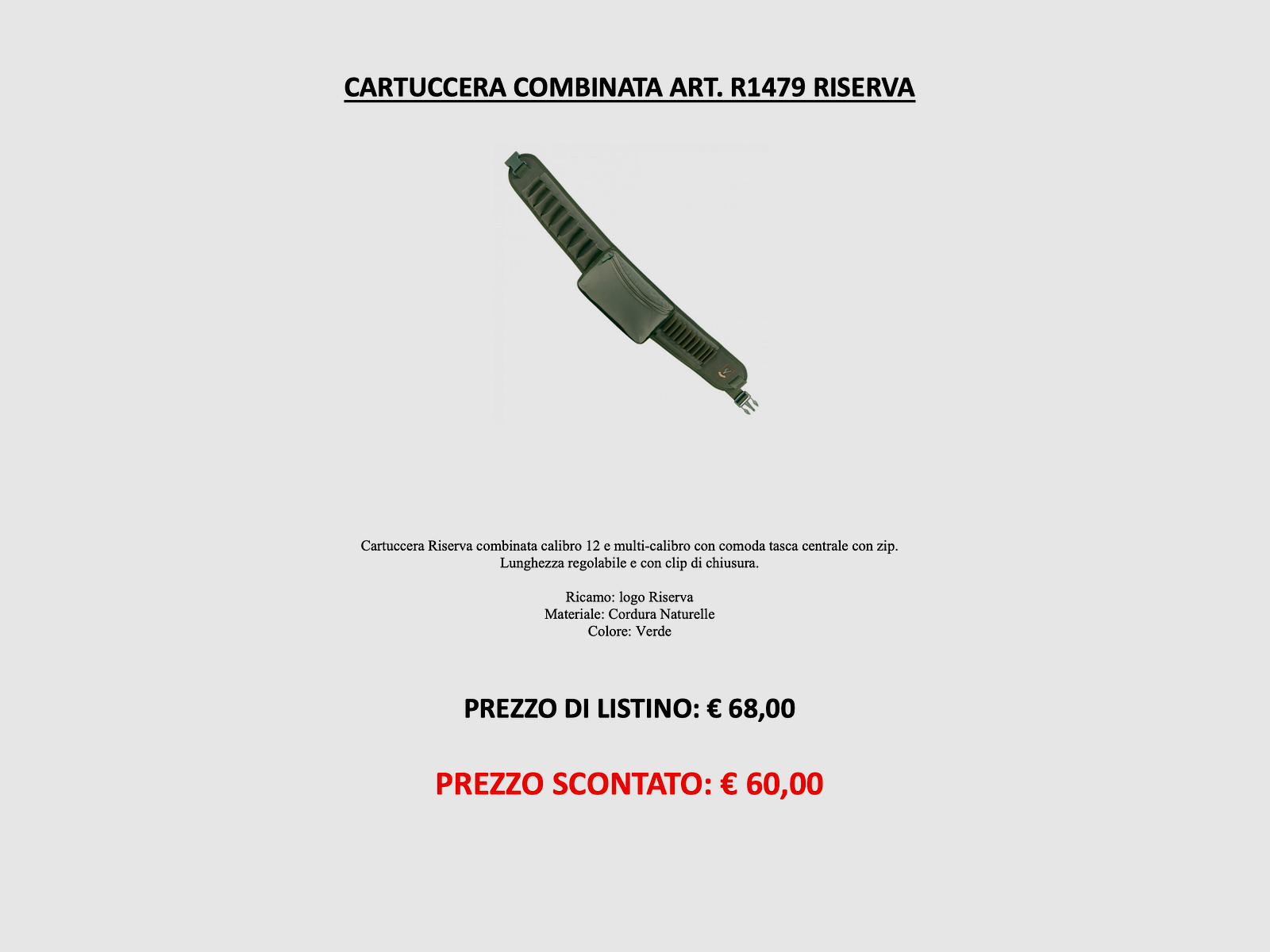 Riserva – Bolsa de Cartuchos Combinada R1479, imagen 3 de 3