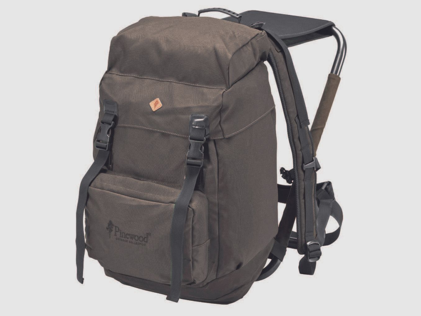 Sac à dos en bois de pin en suède marron 35l