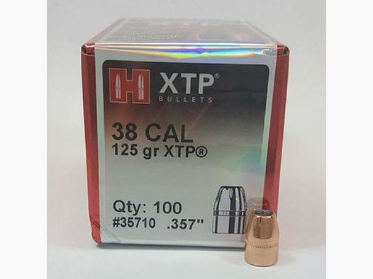 HORNADY PALLE 38 GR 125 HP XTP
