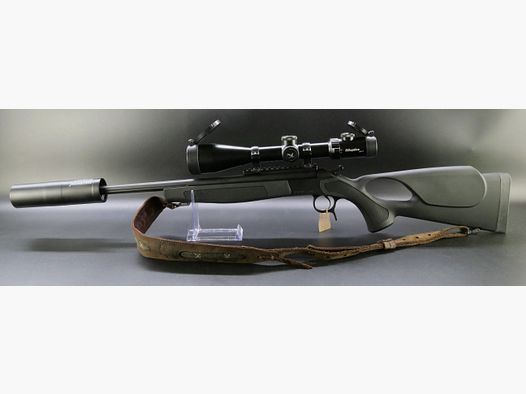 Bergara Kipplaufbüchse BA 13 TD 20'' TH Black 8x57IRS +Hausken 184 XTRM MK2 für max.: 8,25 Kal. +ZF