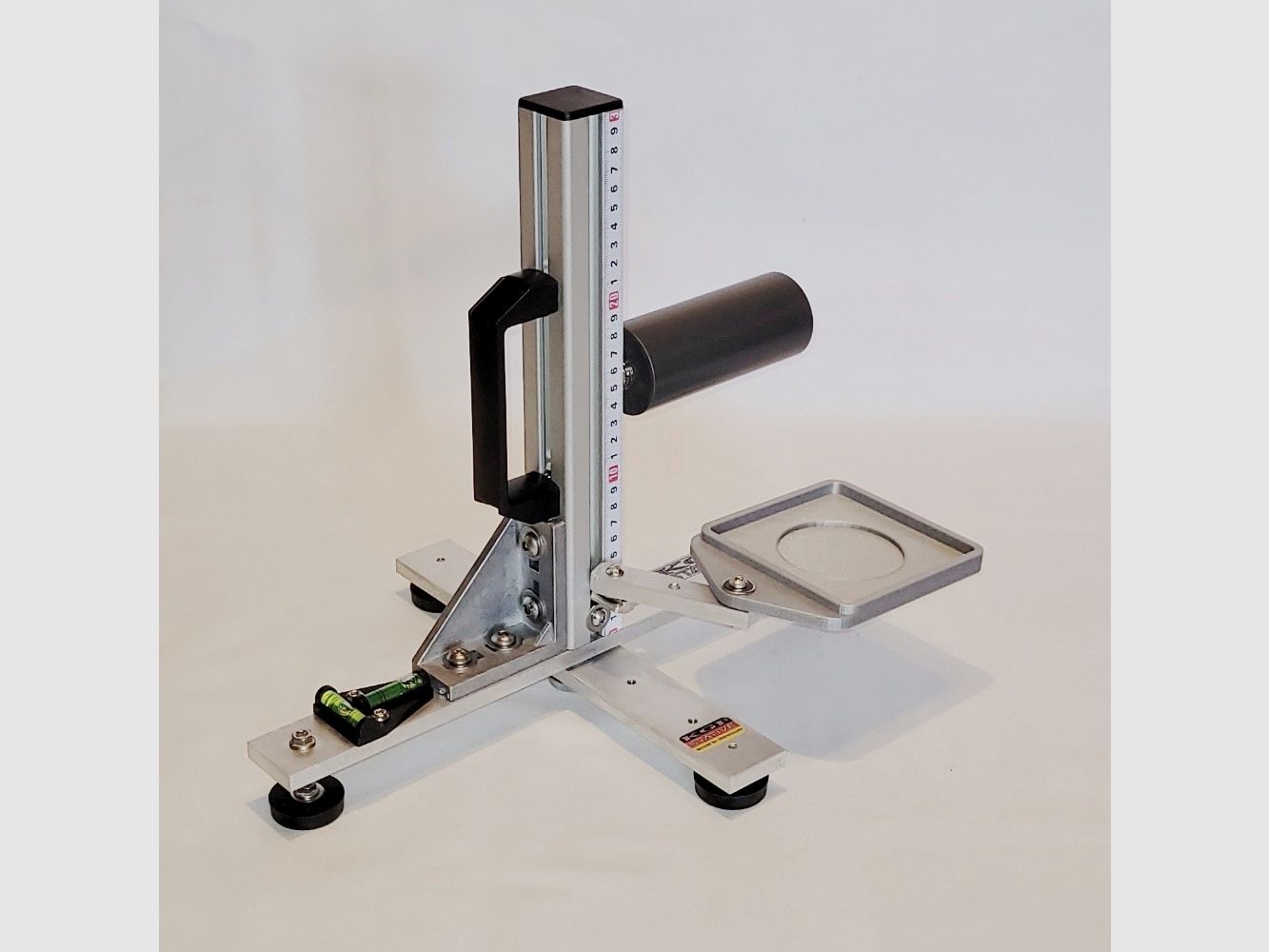 KGF Auflagestativ - Auflageständer Alu X-300-Ultimate klappbar mit Buchenholz-Auflage, Waage, Griff, Maßband + Munitionshalter
