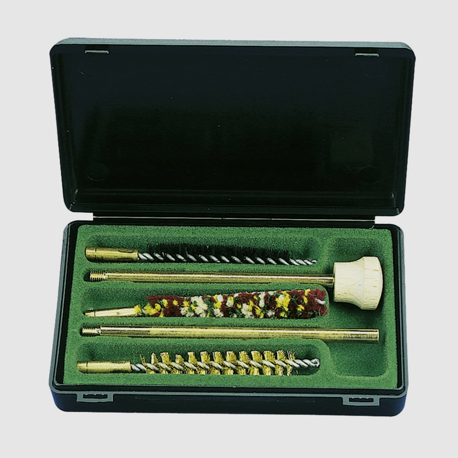 FRITZMANN kit de nettoyage/nettoyant rapide, boîte de nettoyage pour arme de poing cal. .44/.45 baguette de nettoyage en 2 pièces, image 1 sur 3