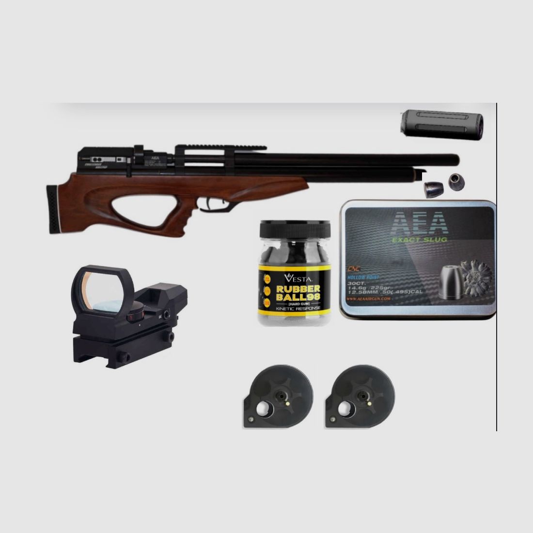 AEA Challenger Geweer + overvloedige uitrusting