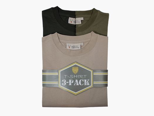 T-Shirt Dreier-Pack - Rundhals