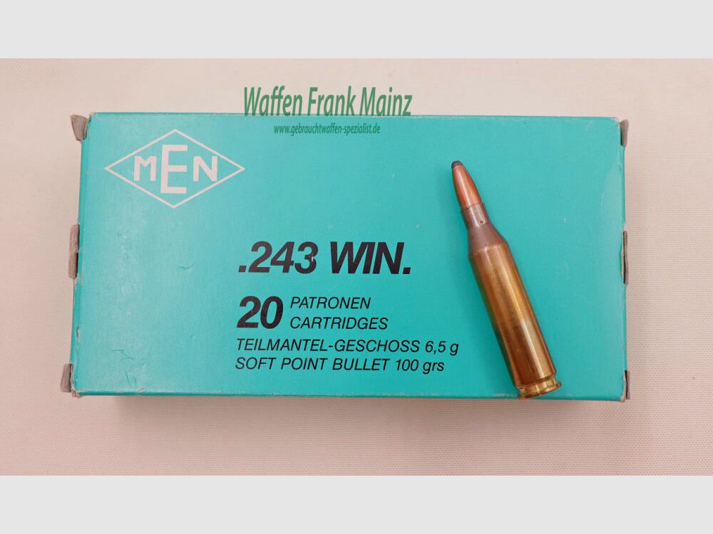 MEN-Metallwerke Elisenhütte Büchsenpatronen .243Win