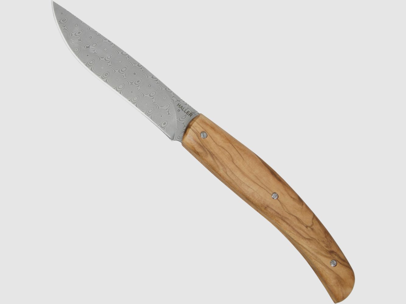 Damast-Taschenmesser Olivenholz legal fhren 42a WaffG
