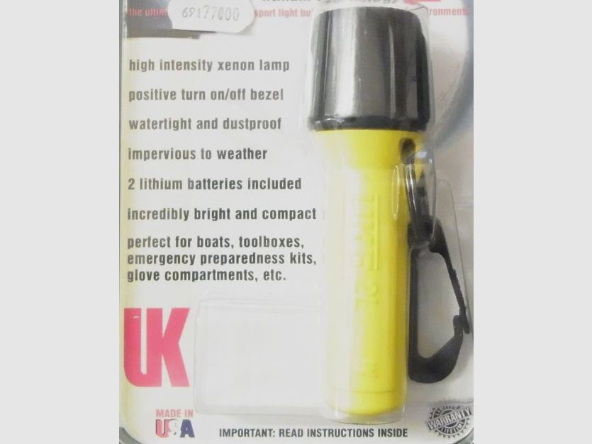 Stablampe UKE gelb/schwarz