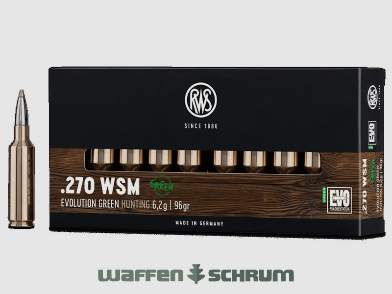 RWS Evo Green 6.2g - 96gr .270WSM