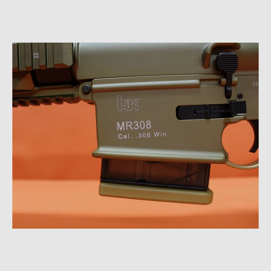 Heckler&Koch Ha.Büchse .308Win Heckler&Koch/H&K MR308 A3 28 16,5" Lauf RAL8000, Gas-Piston-System HK417/G28