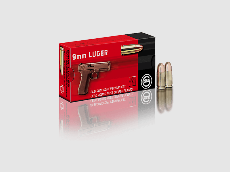 GECO 9mm pistol patron Copper coated 8g 50 stk.