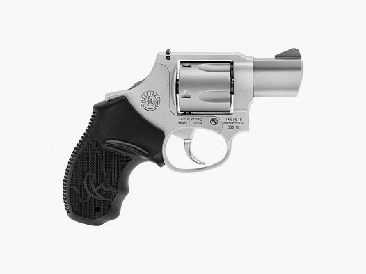 Taurus-Revolver .380, matt natur eloxiert, 1,75″, weicher Gummigriff