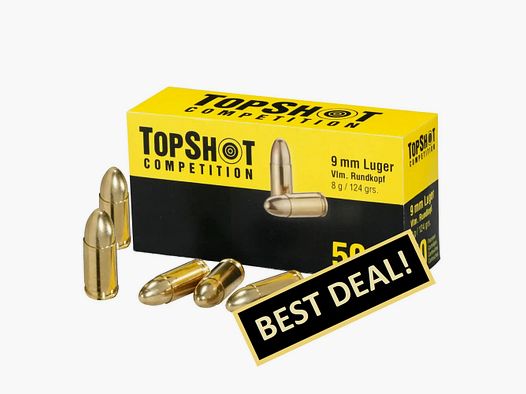 TOPSHOT Competition Full Metal Jacket 8,0 g/124 grs. 9 mm Luger