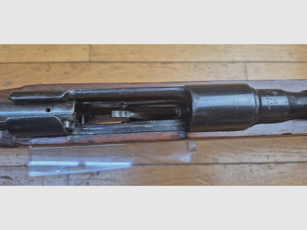 Very nice carbine Truppe Speciale Carcano Model 1938 (91/38 TS) – Arsenal of Terni – Cal. 6.5×52 – Mono-matriculation – Very nice wood – Excellent mechanical condition – Nice barrel with sharp rifling up to the muzzle – Weapon from 1940 – TBE++/TBE+++, image 22 of 34
