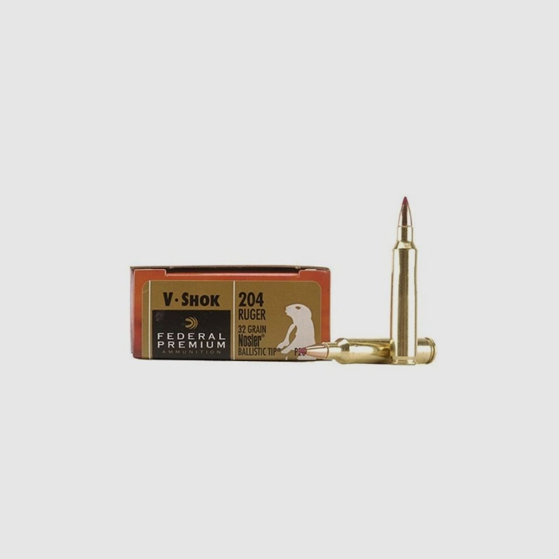 Federal Premium Varmint & Predator Nosler Ballistic Tip .204 Ruger 32GR 20 Patronen
