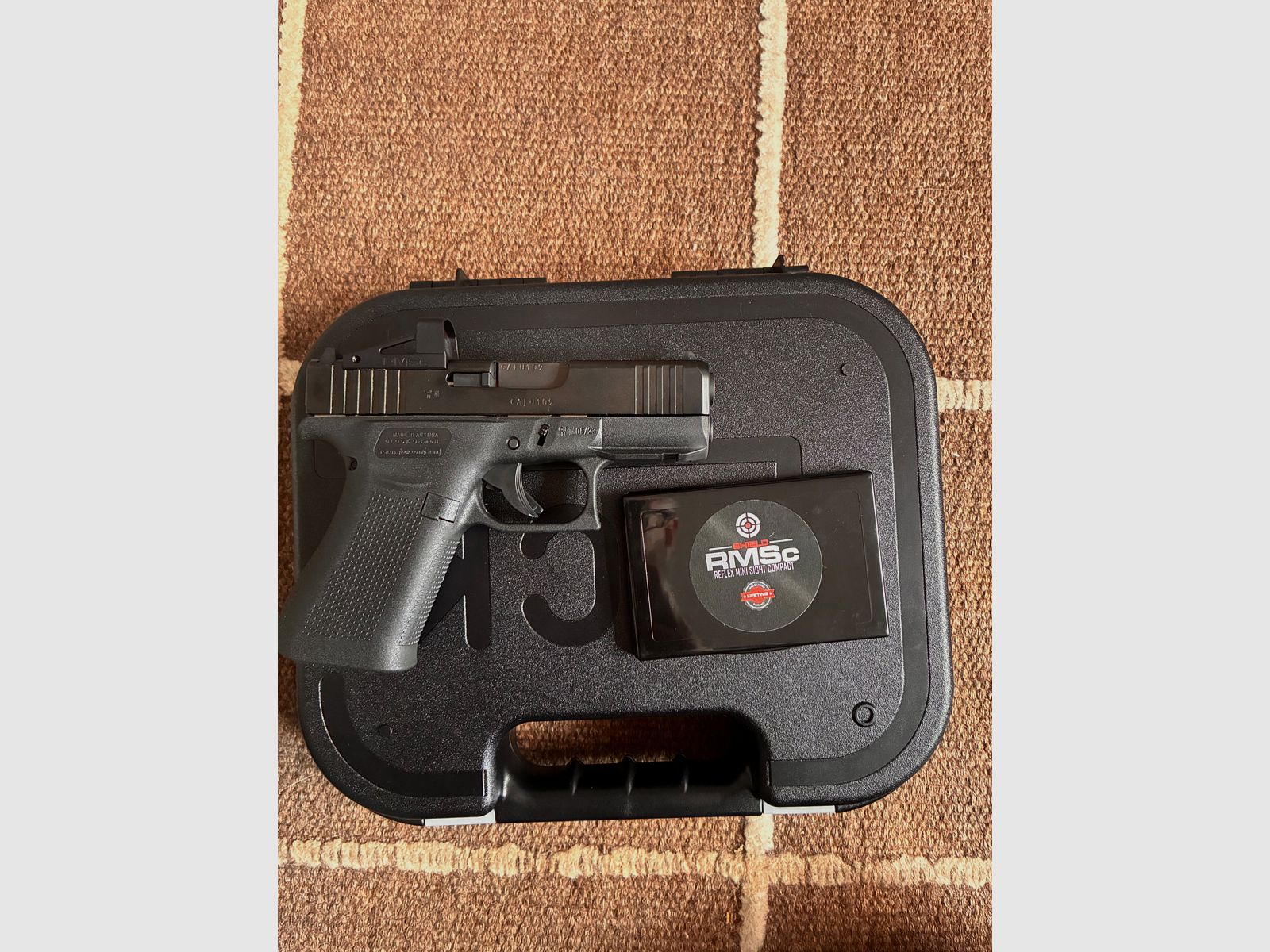 Glock 43x met Shield RMSc