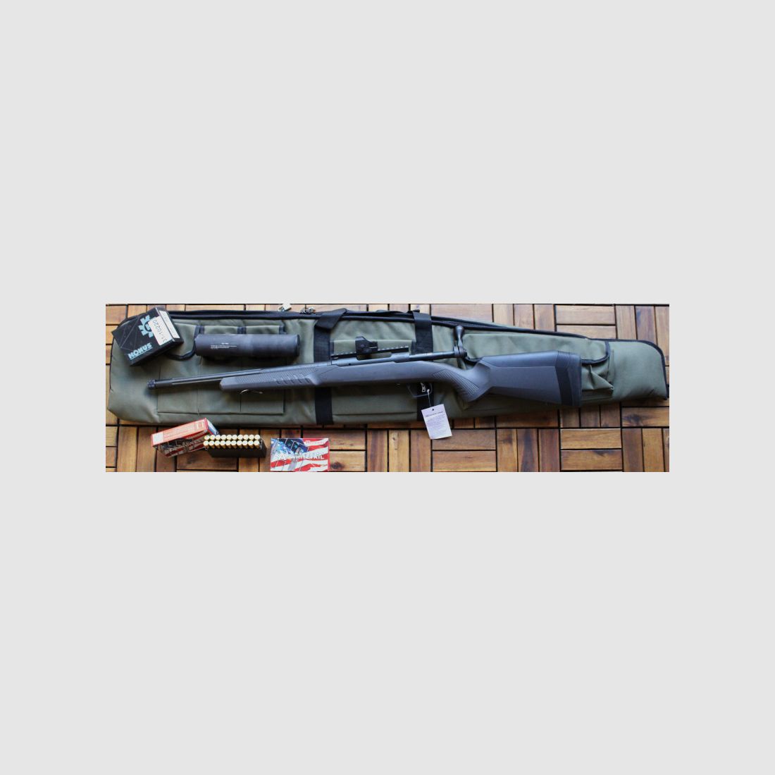 Savage 110 Tac-Hunter Repetierbüchse Kal. .308 Win. A-Tec Schalldämpfer, Leuchtpunkt