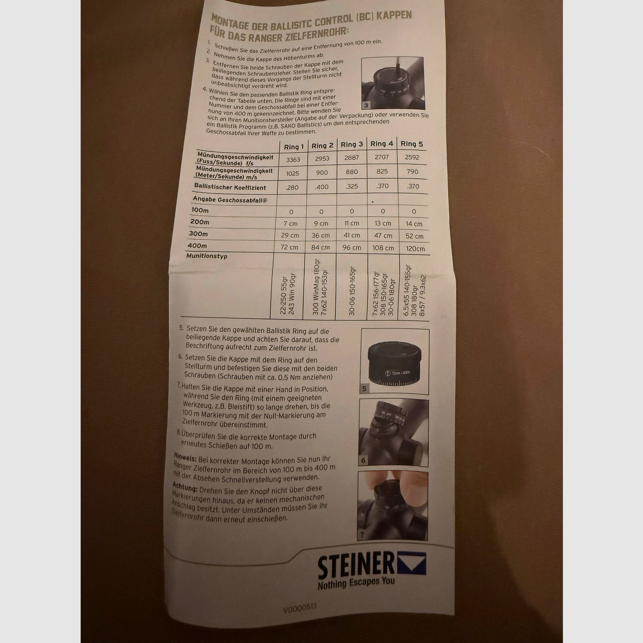 Steiner Ranger 4 Ballistic Control