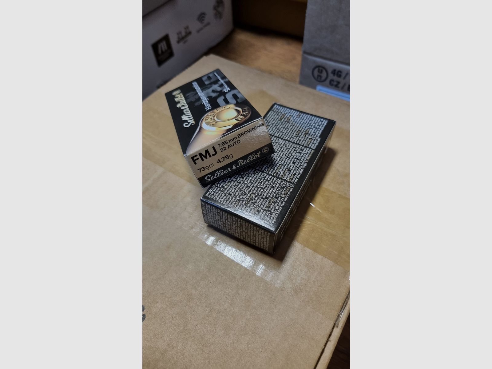 Munición 7,65 Browning/32 Auto FMJ S&B