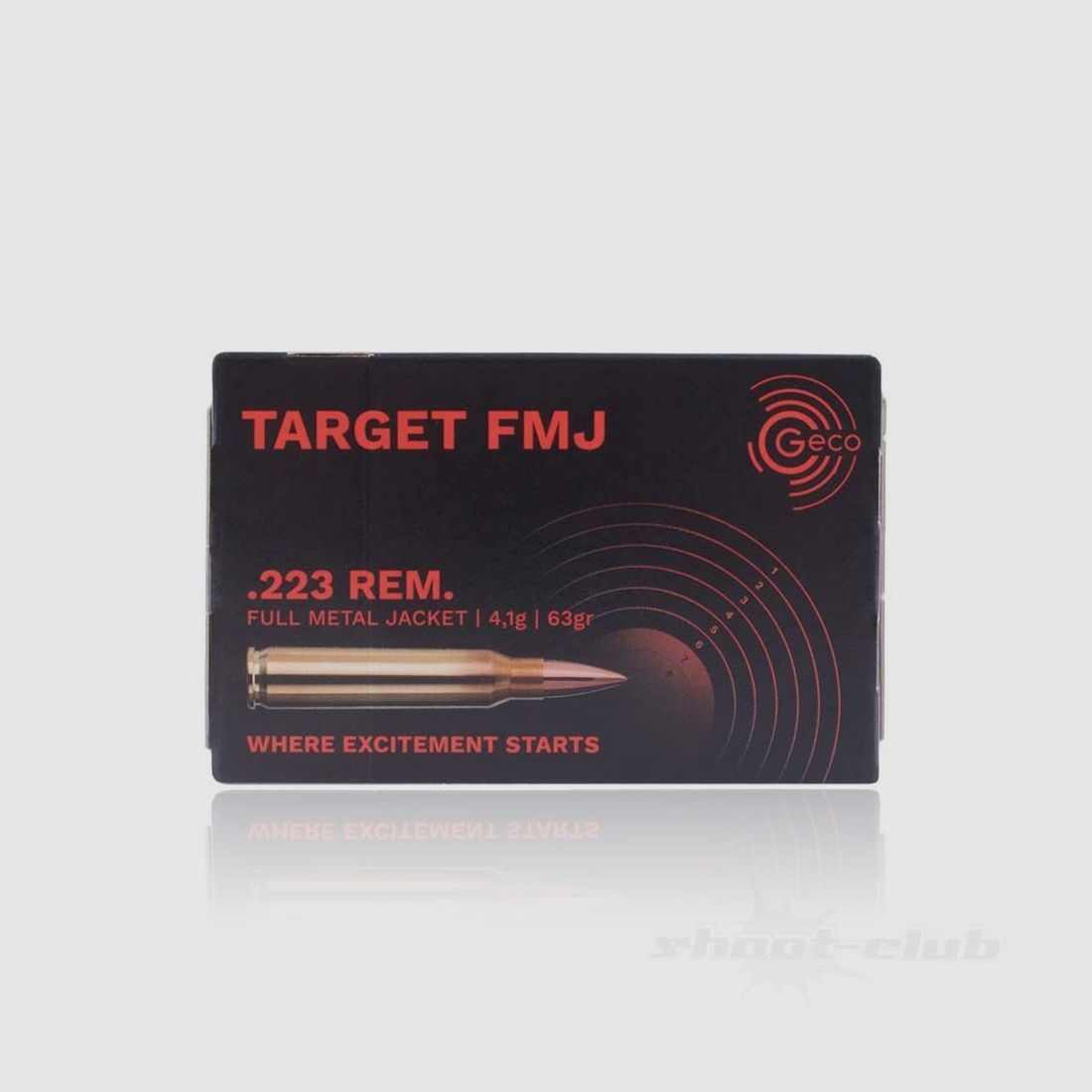 GECO Büchsenpatronen, VM, 4,1g/63Grs im Kal. .223Rem - 50 Stück