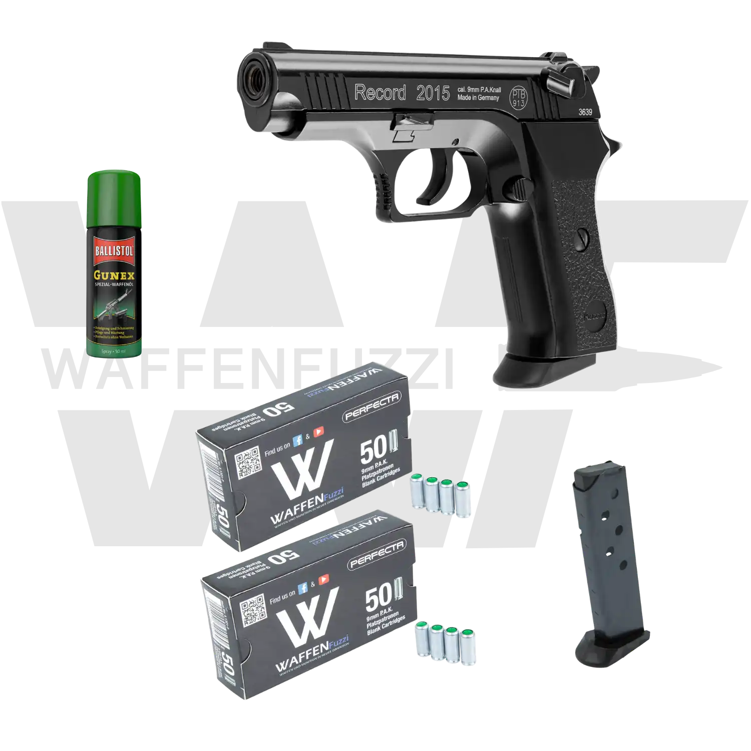 Record 2015 Set de Pistolas de Fogueo "S" Calibre 9mm PAK