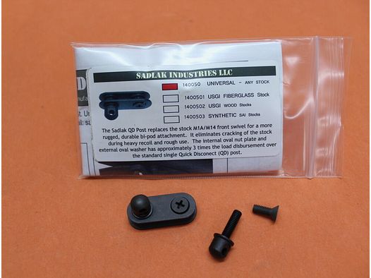 SADLAK Industries U.S. Rifle 7.62mm M14/M1A: Reinforced QD Post/Sling Swivel Stud Sadlak (140050)/ Sling Eye with Retaining Plate