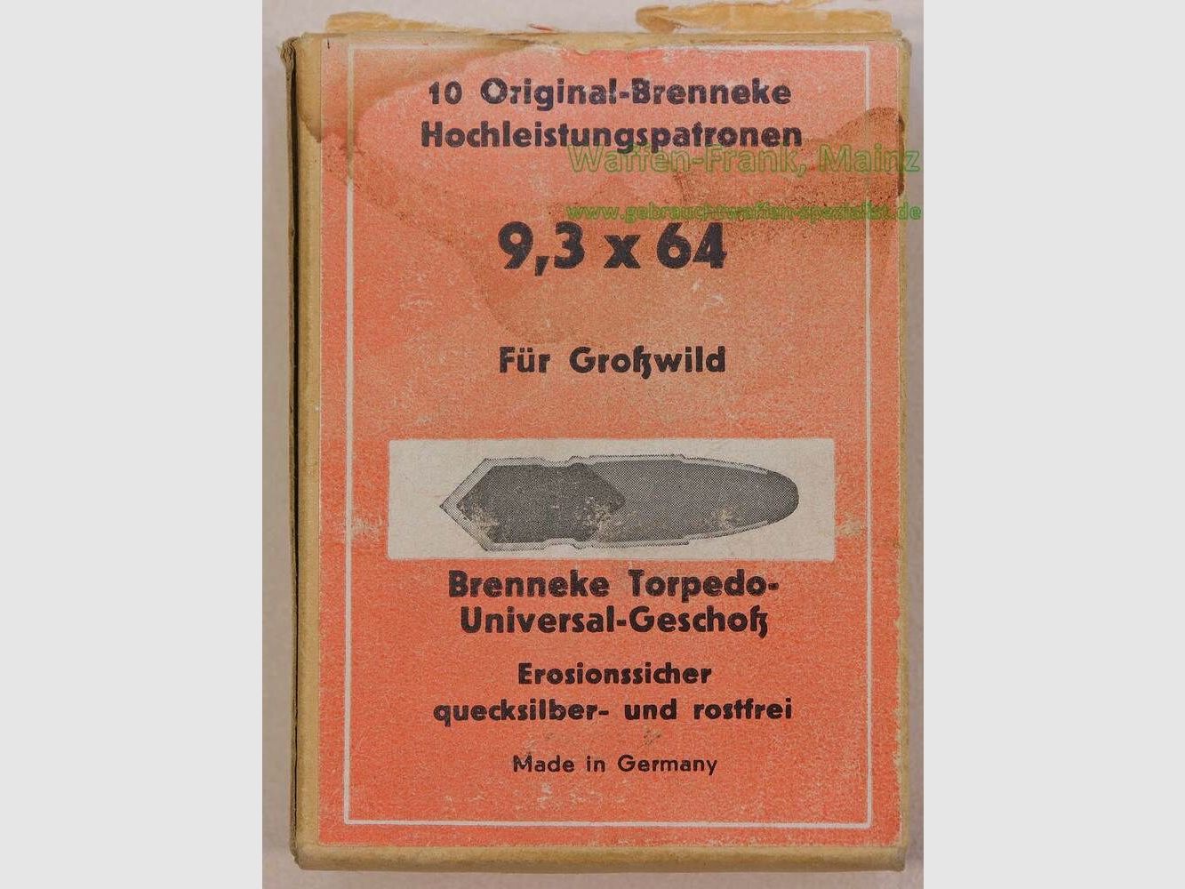 Brenneke - Langenhagen rifle cartridges 9.3x64