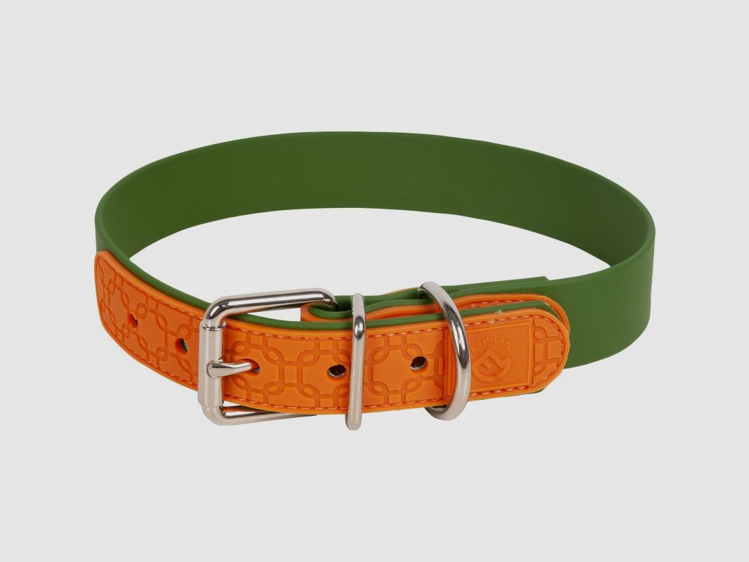 Farmland Halsband 45cm olive/orange