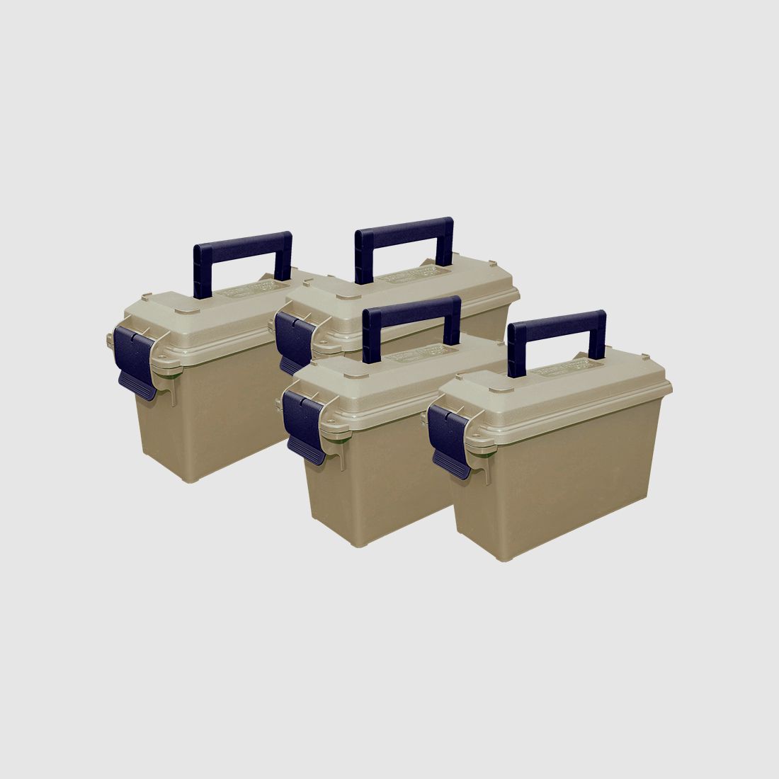 MTM 4 scatole per munizioni AC4C terra scura/verde militare