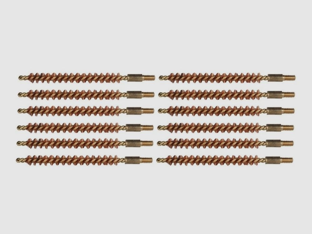 12 Laufbürsten Bronze 6,5mm Rifle