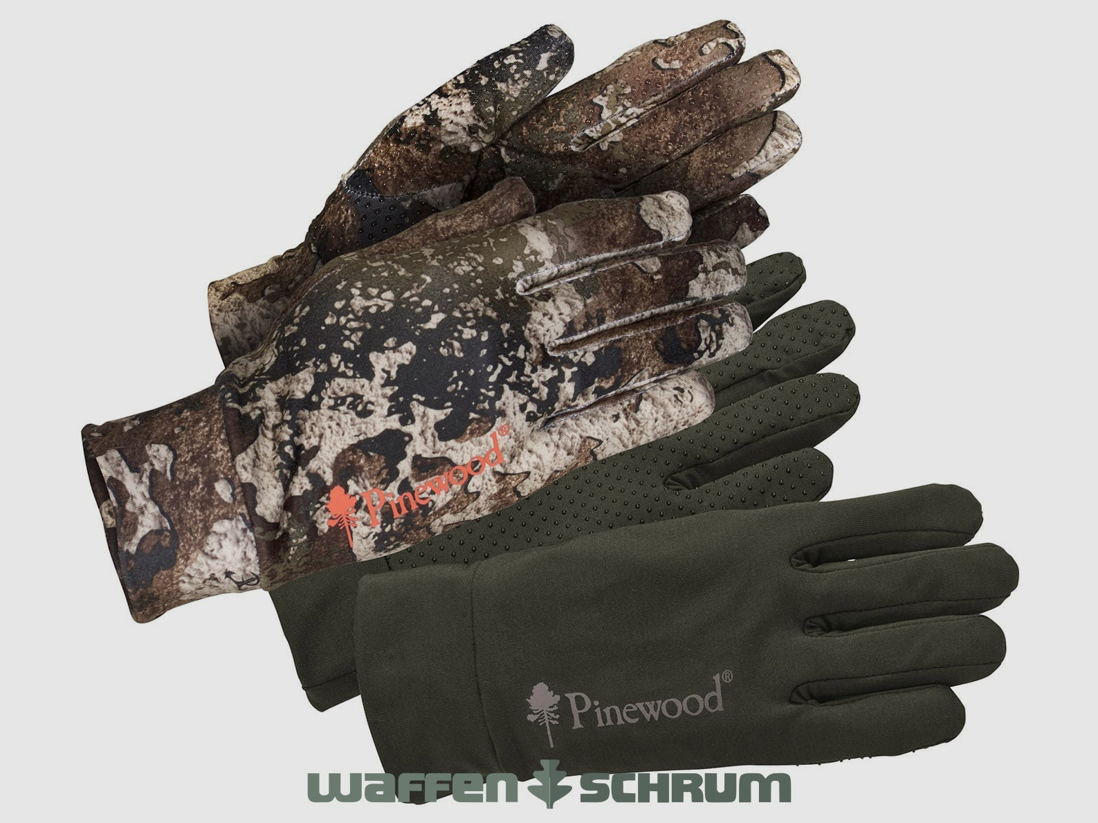 Pinewood Gloves Furudal Liner Strata Moss Green