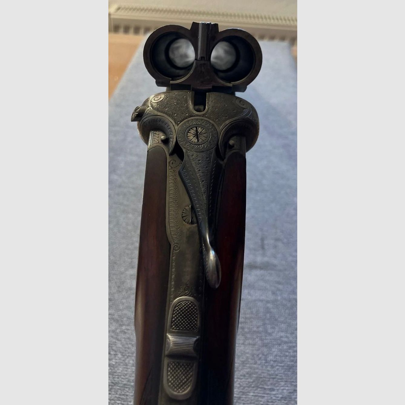 Wunderschöne Sempert & Krieghoff Doppelflinte/Querflinte Kaliber 16 absolute Rarität Selten 100 Jahre TOP
