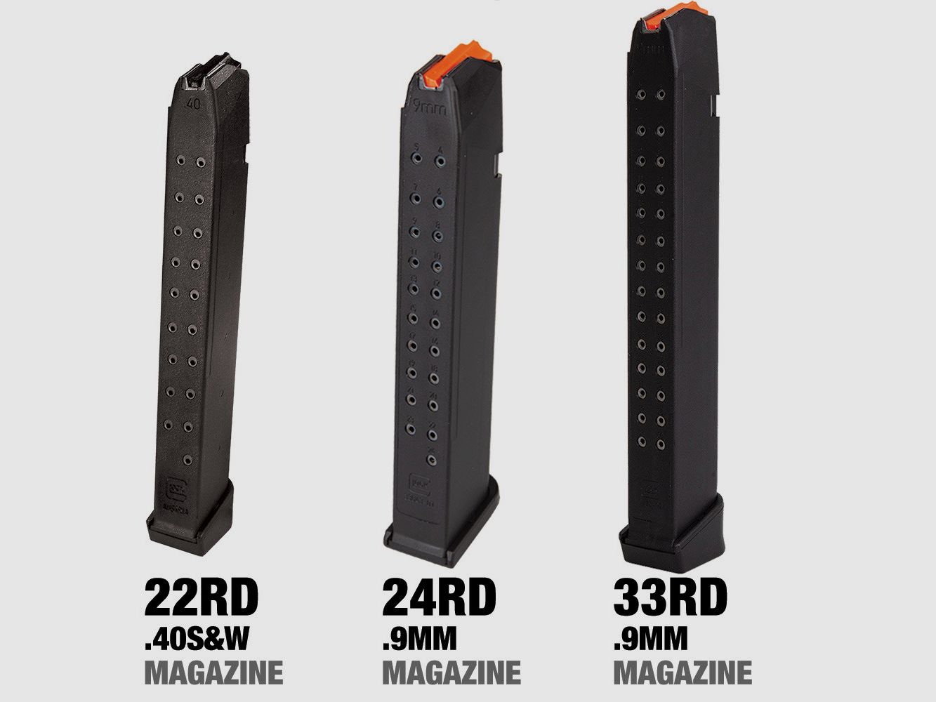 GLOCK Magazine GLOCK MAGAZINE CAL.9MM 33 SCHOTEN