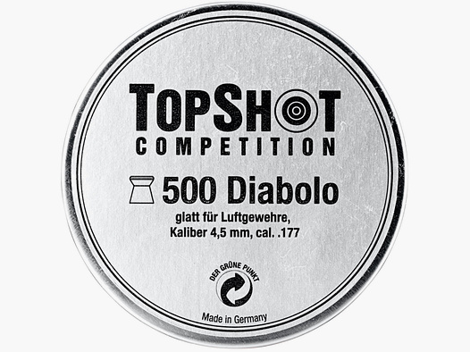 Haendler & Natermann 162367-65 TOPSHOT Competition 4,5 mm Diabolo glatt