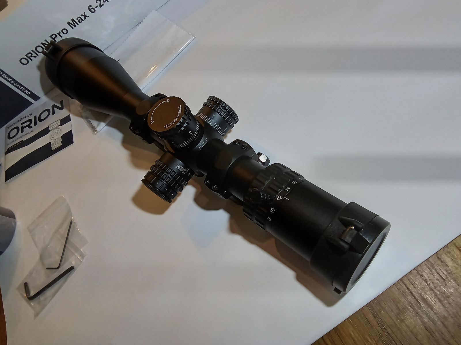 Vector Optics Orion Pro Max 6-24x50 HD riflescope, like new! Still 4.5 years warranty