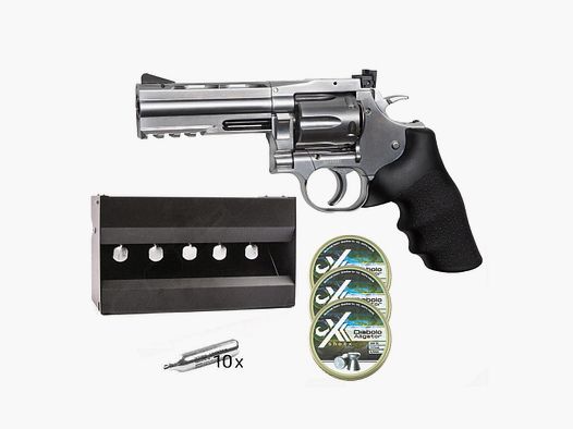 Dan Wesson Dan Wesson 715, 4 inches 4.5mm / Silver / Plinking Set