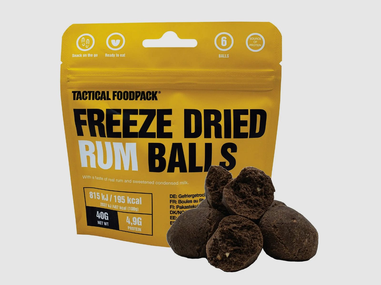Tactical Foodpack Snack Freeze Dried Rum Balls