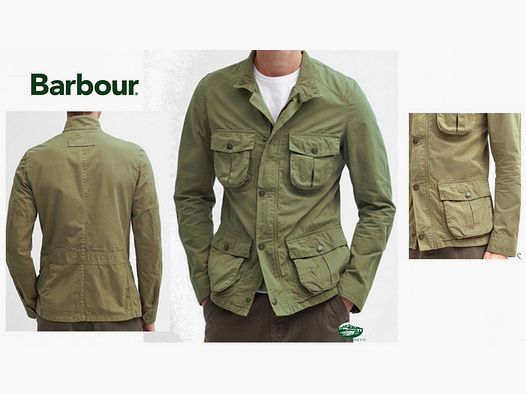 BARBOUR Jacke Corbridge Baumwolle Salbeigrün