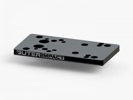 Outerimpact Red Dot Adapterplatte für Glock Schwarz