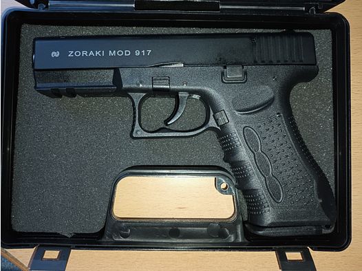 Zoraki Modell 917 brüniert - chrom, Kaliber 9 mm P.A. (P18)
