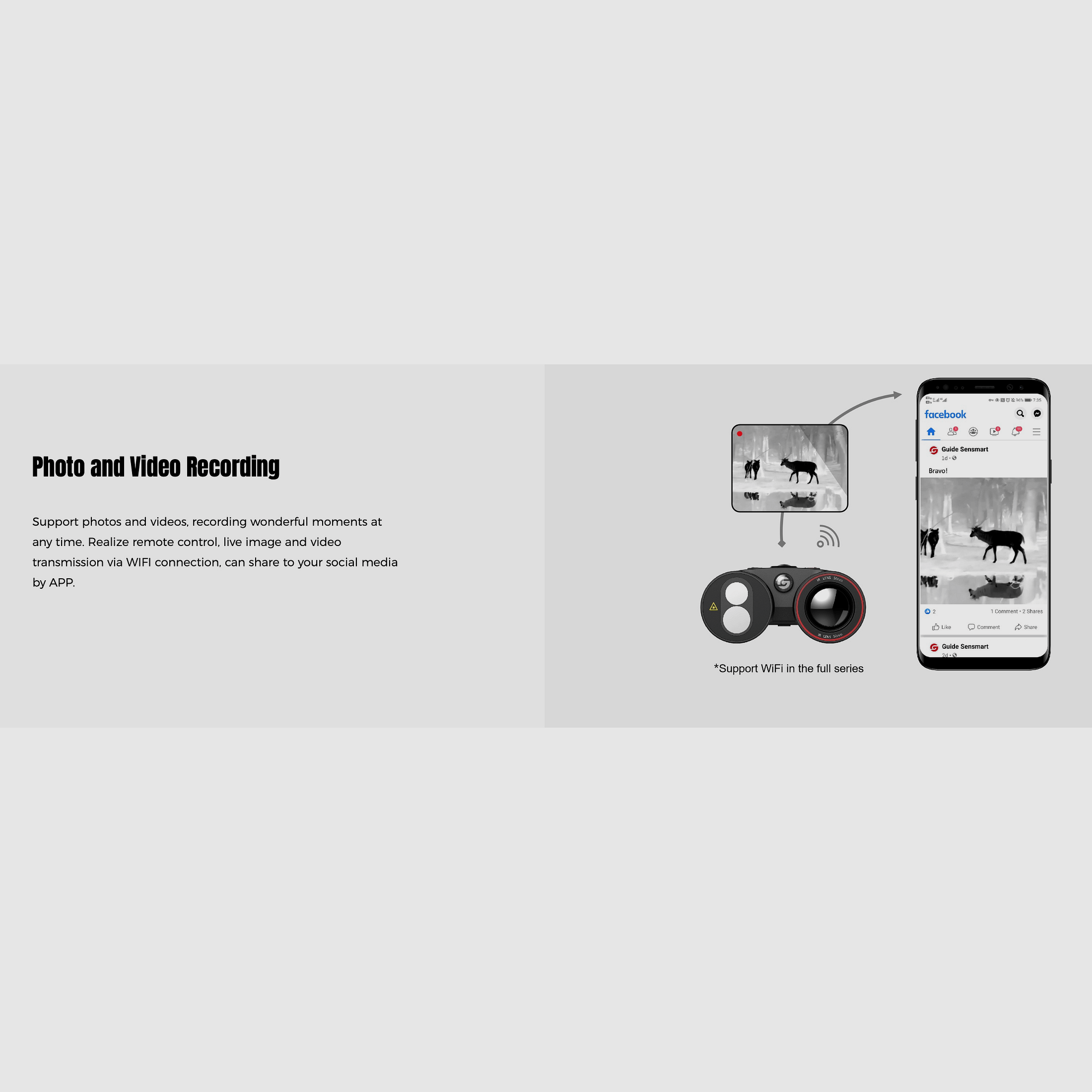 Guide Wärmebildfernglas TN650 Binocular Handheld 640x480 Sensor