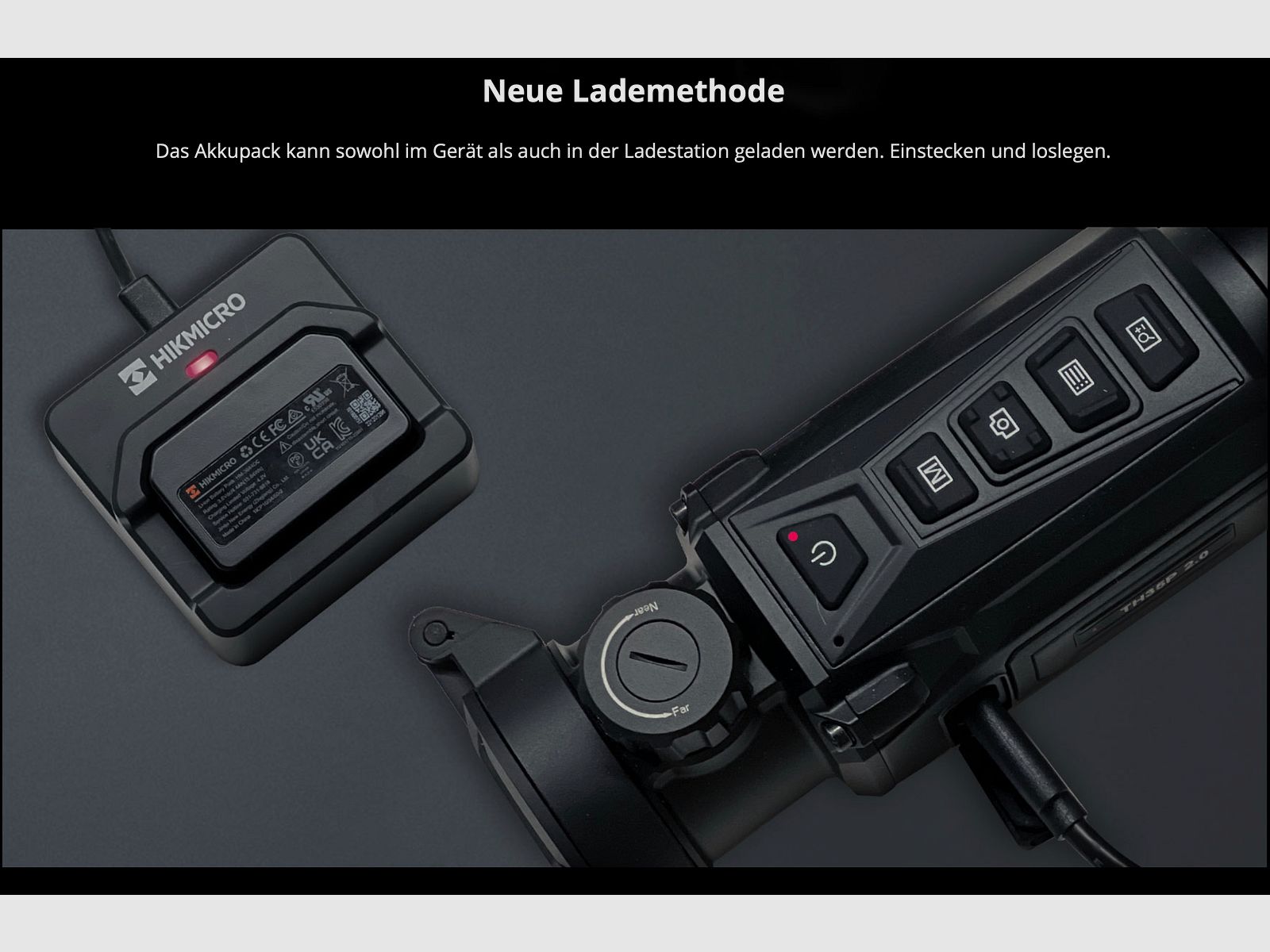 Hikmicro 50-2-085 Clip-On Thunder TQ35C 2.0 thermal imaging attachment 640 x 512 12µm less than 20 mK