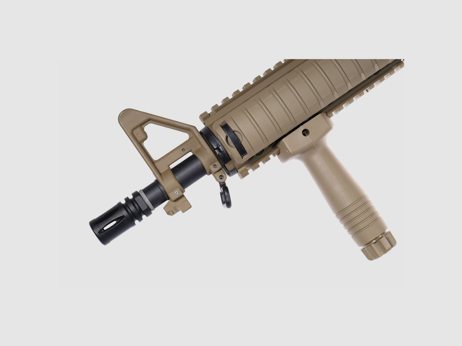 AR15 CQB-R ALPHA Metallo Completo Delta Armory Tan S-AEG Fucile Airsoft Libero da 18 Anni