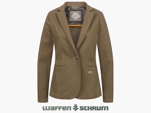 Blaser Jacke Marie Denim Stretch Dunkel Oliv